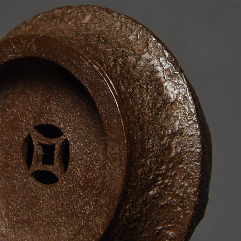 Wabi-Sabi Kupfer-Kensui – Retro-Teewasserbehälter für Gongfu-Tee, 260 ml