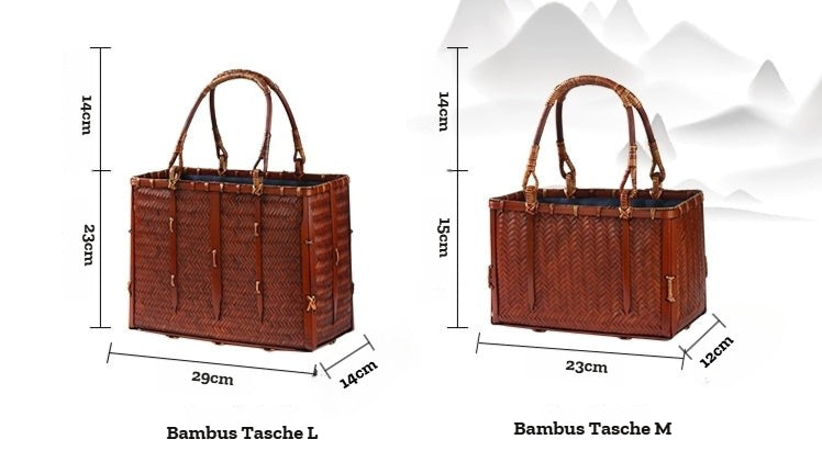 Bambus Tasche - nostalgischer Stll