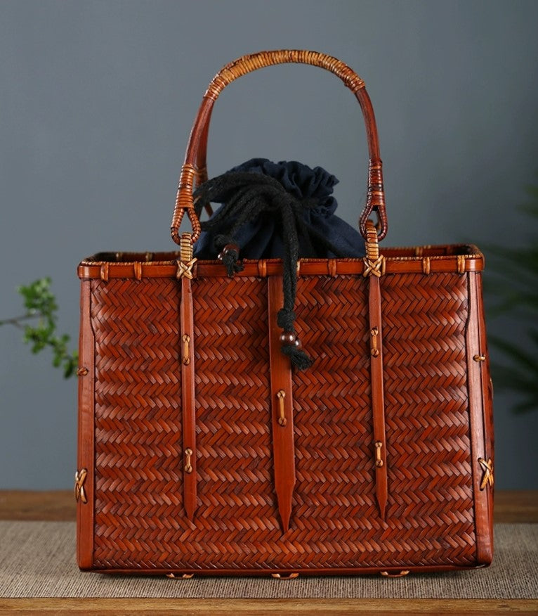 Bamboo bag - nostalgic style