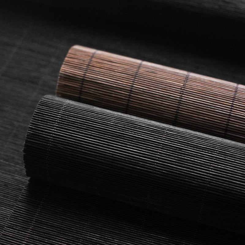 Bambus-Chaxi Teetischläufer – Handgefertigt, Karbonisiert & Lackiert, 15x160 cm