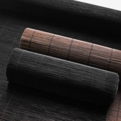 Bambus-Chaxi Teetischläufer – Handgefertigt, Karbonisiert & Lackiert, 15x160 cm