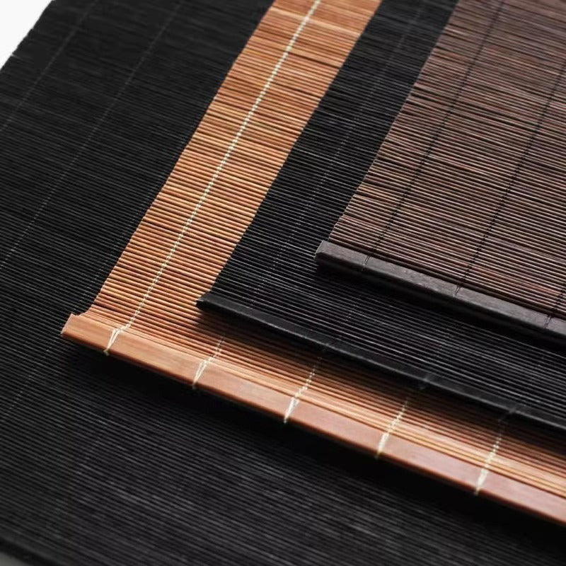 Bambus-Chaxi Teetischläufer – Handgefertigt, Karbonisiert & Lackiert, 15x160 cm