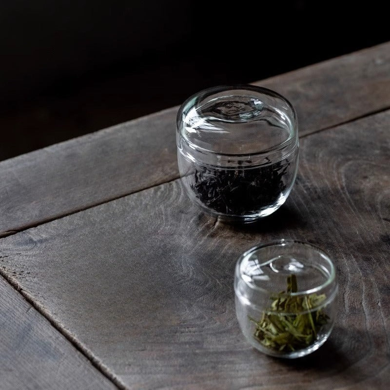 Natsume Form Glass Tea Caddy / Wake Up Jar 5.5mm*5.5mm