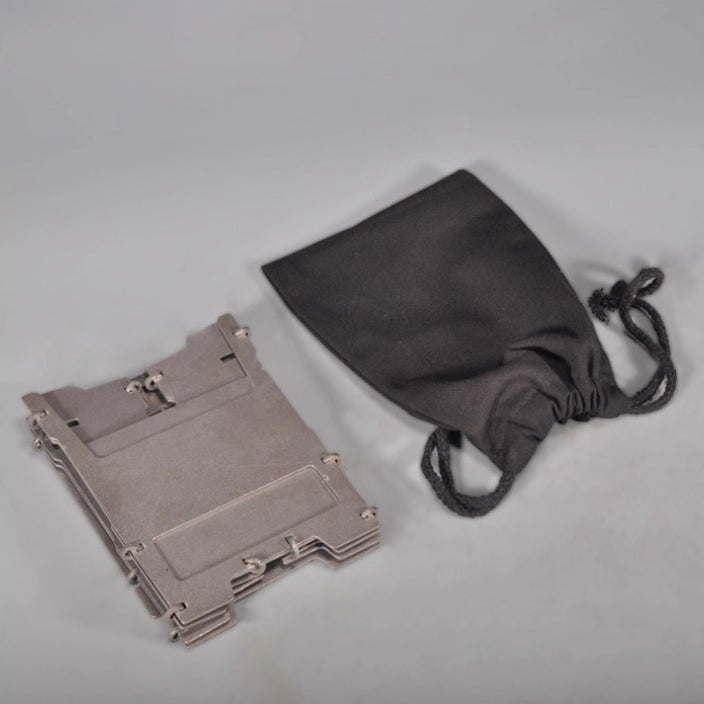 Faltbarer Mini Oven & Outdoor-Kocher aus Blech | Grill für Holz, Holzkohle & Alkohol 8,5 x 9,5 x 11,5 cm