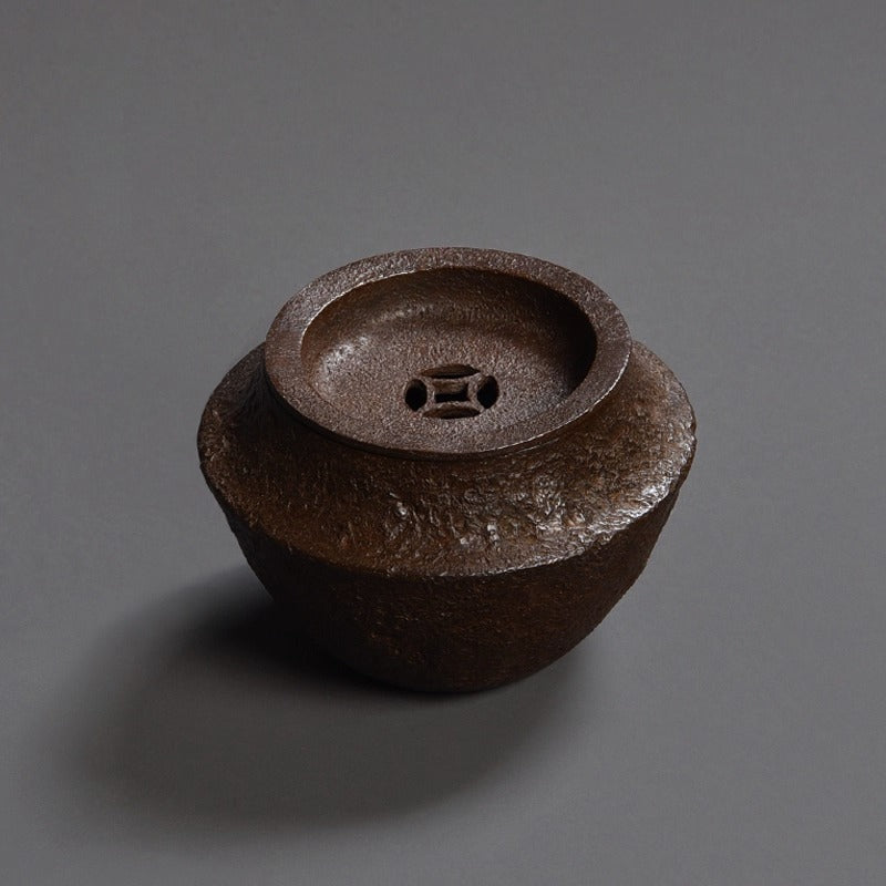 Wabi-Sabi Kupfer-Kensui – Retro-Teewasserbehälter für Gongfu-Tee, 260 ml