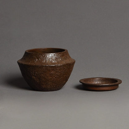 Wabi-Sabi Kupfer-Kensui – Retro-Teewasserbehälter für Gongfu-Tee, 260 ml
