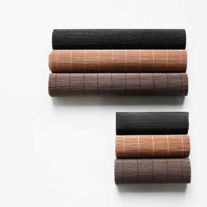 Bambus-Chaxi Teetischläufer – Handgefertigt, Karbonisiert & Lackiert, 15x160 cm