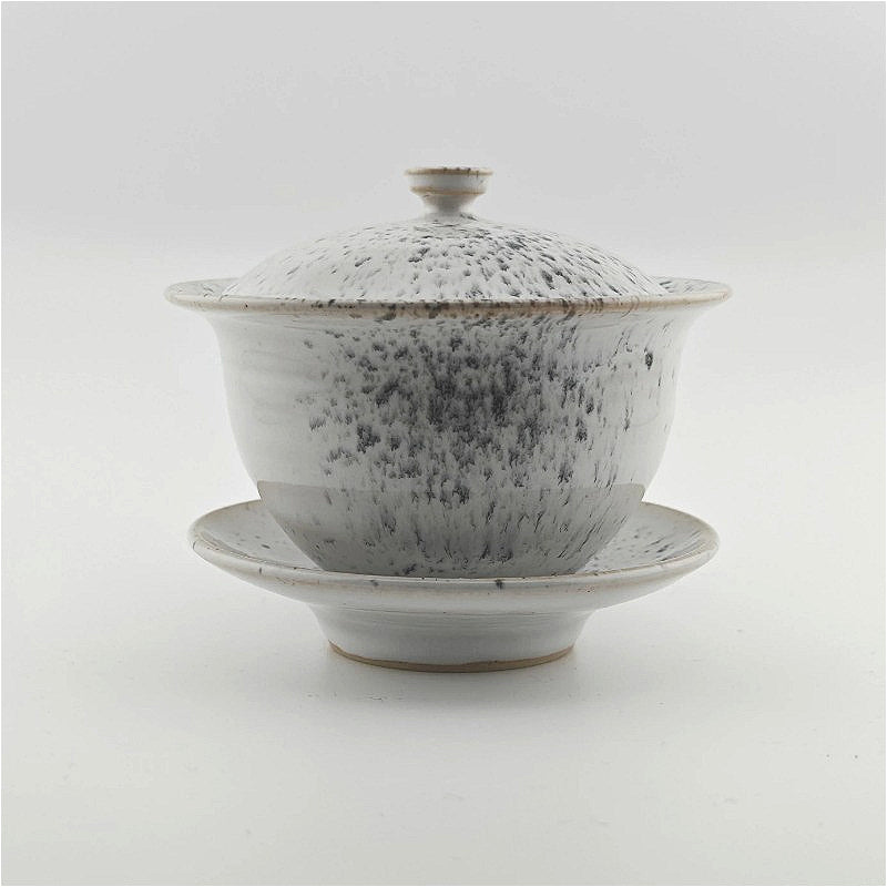 MichikoShida Gaiwan M 150ml W black splash