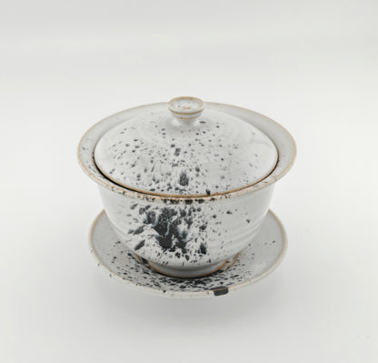 MichikoShida Gaiwan M 150ml W black splash