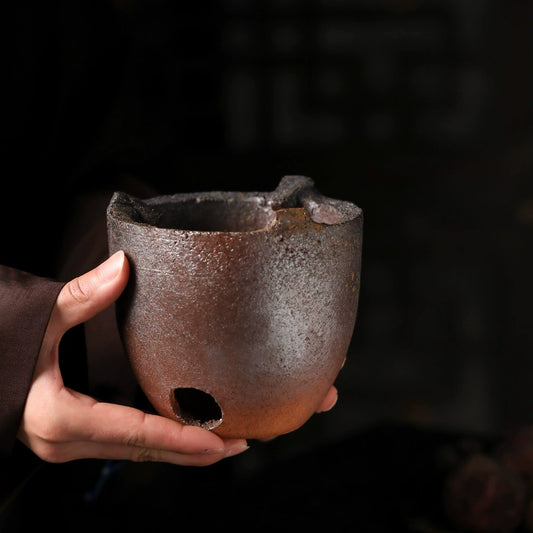 Holzbrenn-Furo Teekocher – Kombi-Kohleofen & Alkoholbrenner für Teezeremonien
