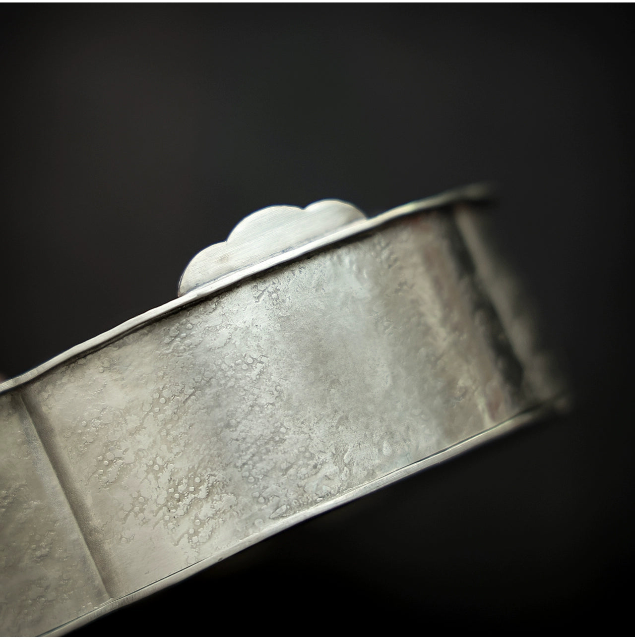 Begonienform Zinn-Teeboot – Handgefertigt, doppellagig, 19x12,5 x4 cm