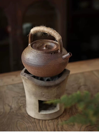 Tee-Brazier „XiaoSanfeng“  im antiken Stil – für Holzkohle & Alkoholbrenner