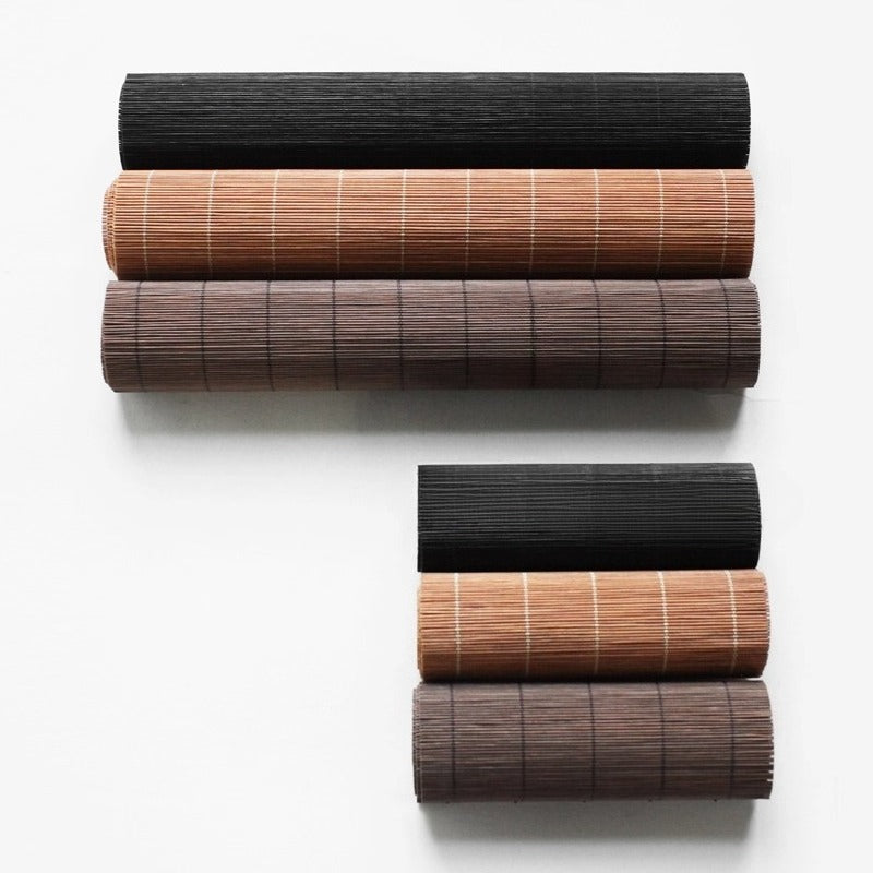 Bambus-Chaxi Teetischläufer – Handgefertigt, Karbonisiert & Lackiert, 15x160 cm