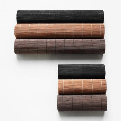 Bambus-Chaxi Teetischläufer – Handgefertigt, Karbonisiert & Lackiert, 15x160 cm