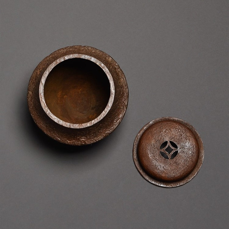 Wabi-Sabi Kupfer-Kensui – Retro-Teewasserbehälter für Gongfu-Tee, 260 ml