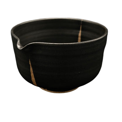 Michiko Chawan mit Ausguss – Handgefertigte Teeschale für Matcha oder Schalen-Aufguss-Tee