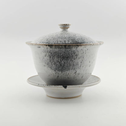 MichikoShida Gaiwan M 150ml W black splash