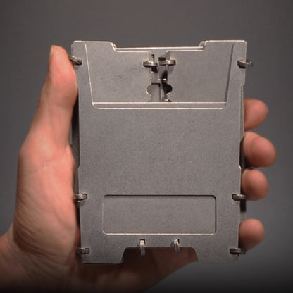 Faltbarer Mini Oven & Outdoor-Kocher aus Blech | Grill für Holz, Holzkohle & Alkohol 8,5 x 9,5 x 11,5 cm