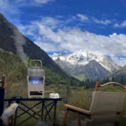 Faltbarer Mini Oven & Outdoor-Kocher aus Blech | Grill für Holz, Holzkohle & Alkohol 8,5 x 9,5 x 11,5 cm