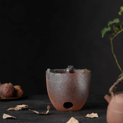 Holzbrenn-Furo Teekocher – Kombi-Kohleofen & Alkoholbrenner für Teezeremonien